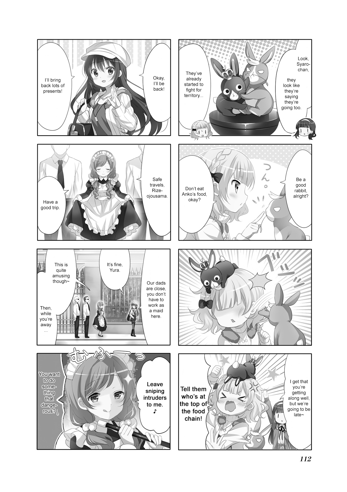 Gochuumon wa Usagi Desu ka? Chapter 7.13 page 2 - Vol.7 Chapter 13: Waai Waai Try · Traveler!