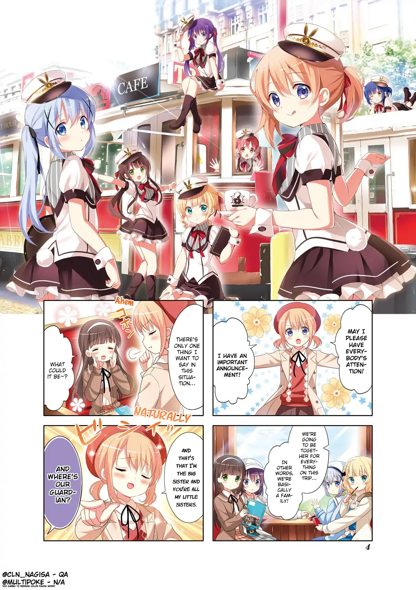 Gochuumon wa Usagi Desu ka? Chapter 8.1 page 4 - Vol.8 Chapter 1