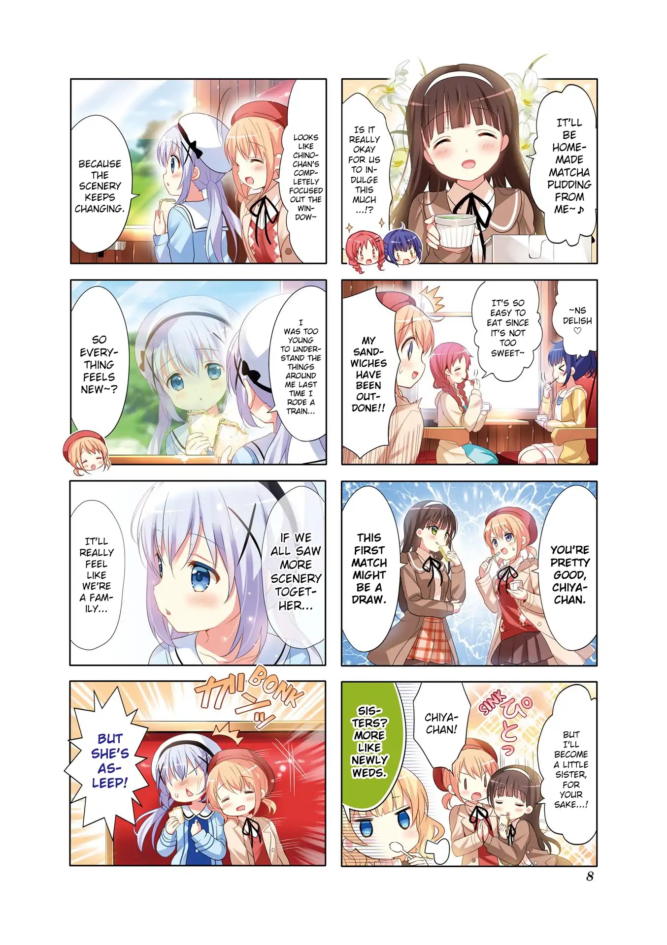 Gochuumon wa Usagi Desu ka? Chapter 8.1 page 8 - Vol.8 Chapter 1