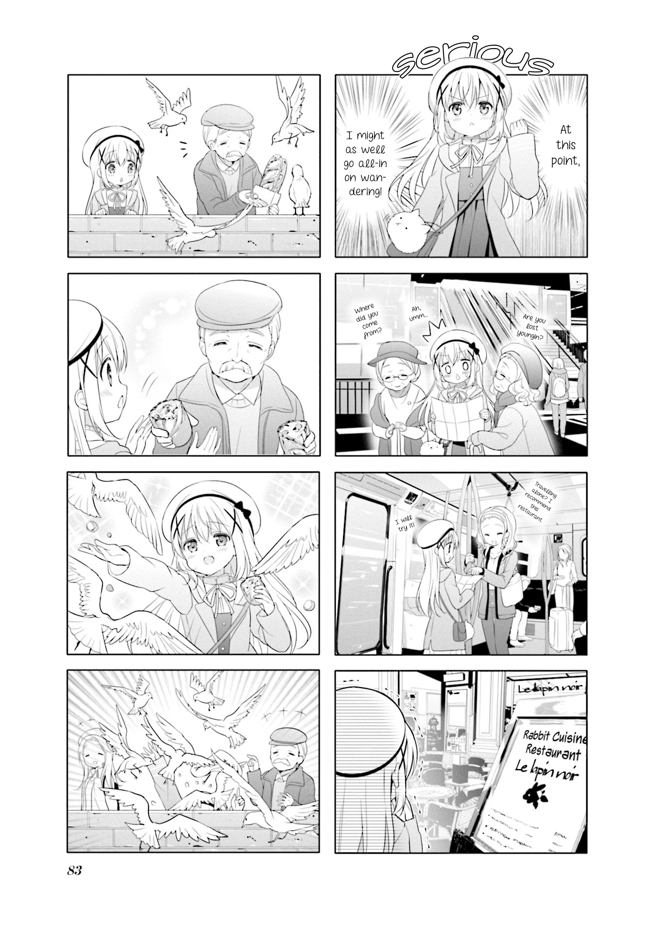Gochuumon wa Usagi Desu ka? Chapter 8.10 page 3 - Vol.8 Chapter 10: Chino in a Strange City