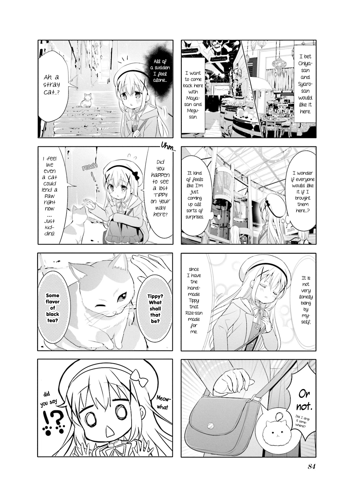 Gochuumon wa Usagi Desu ka? Chapter 8.10 page 4 - Vol.8 Chapter 10: Chino in a Strange City