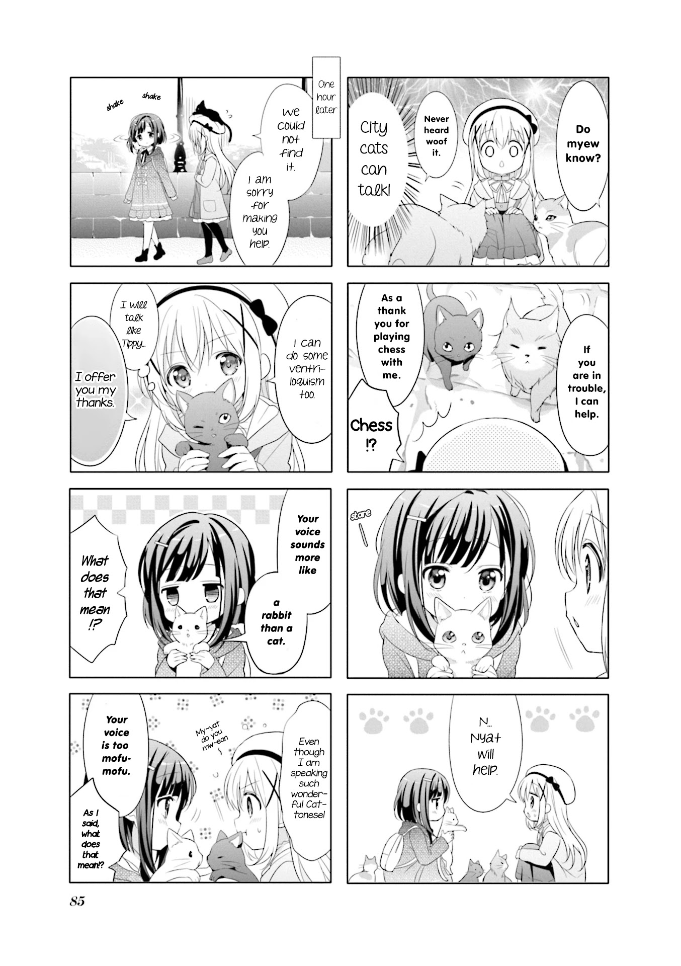 Gochuumon wa Usagi Desu ka? Chapter 8.10 page 5 - Vol.8 Chapter 10: Chino in a Strange City