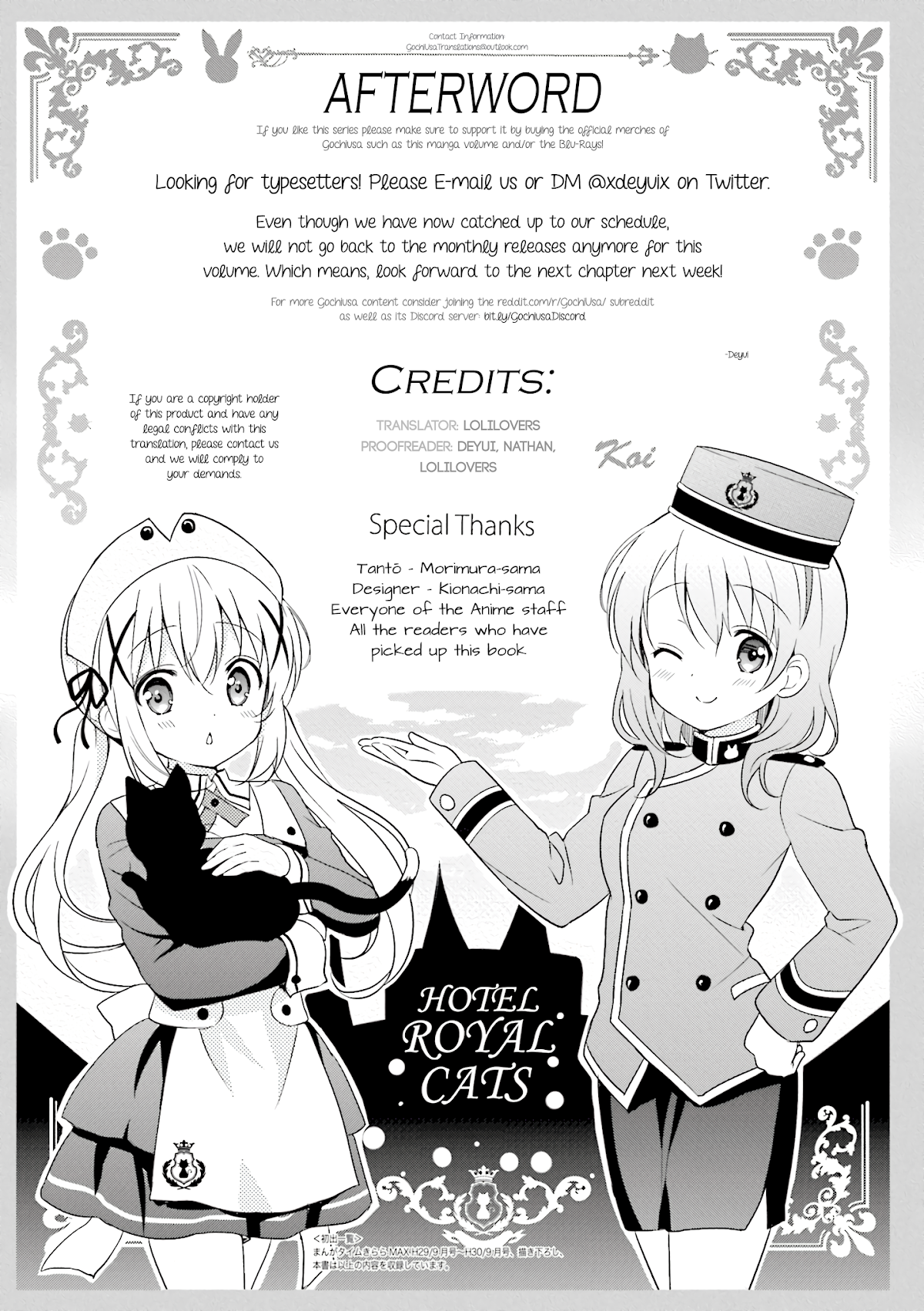 Gochuumon wa Usagi Desu ka? Chapter 8.11 page 12 - Vol.8 Chapter 11: Chimame Chronicle