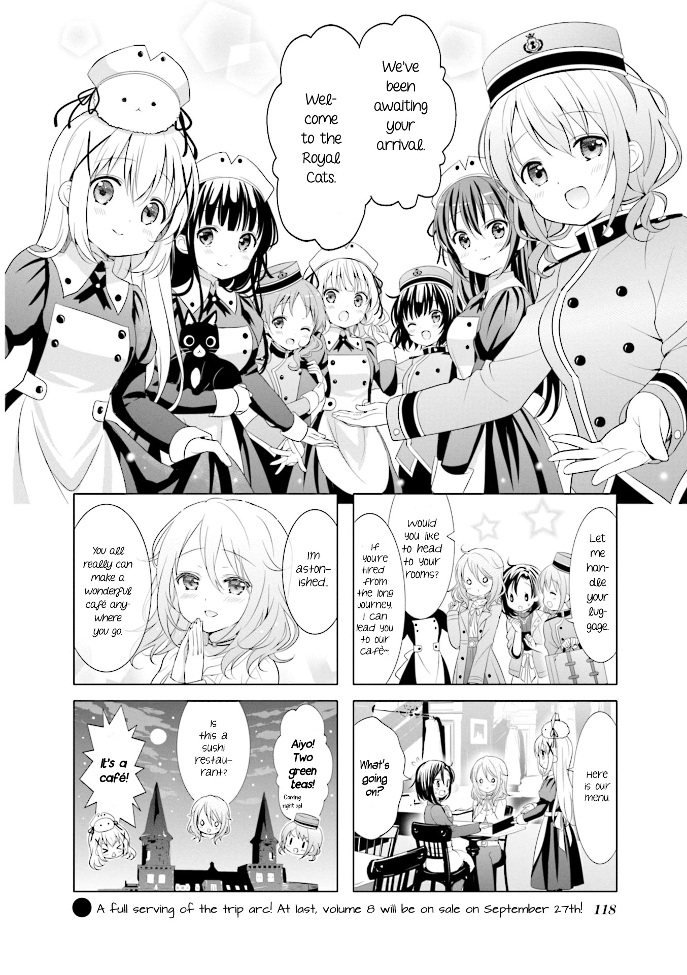 Gochuumon wa Usagi Desu ka? Chapter 8.13 page 10 - Vol.8 Chapter 13: The World has Become a Cafè