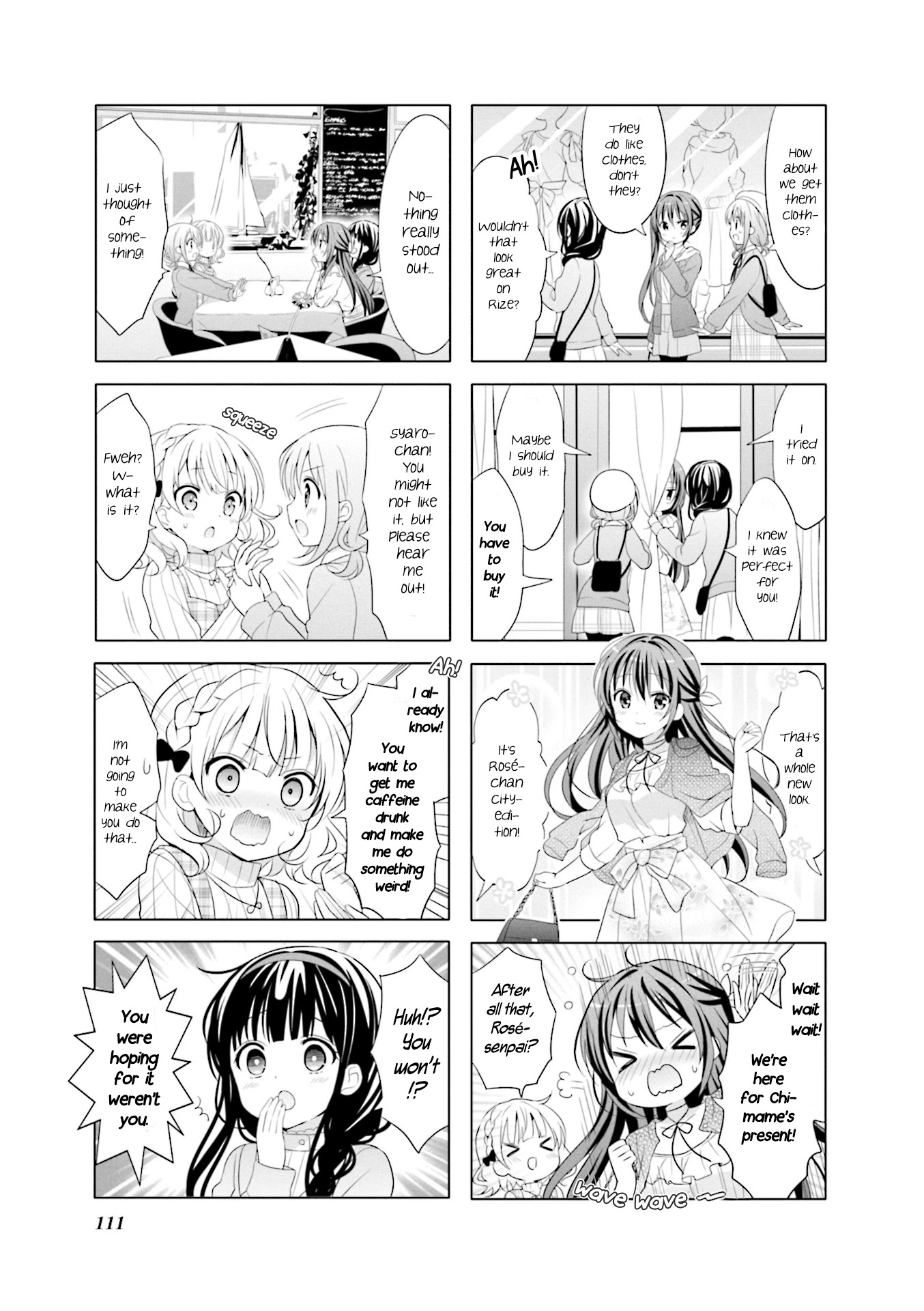 Gochuumon wa Usagi Desu ka? Chapter 8.13 page 3 - Vol.8 Chapter 13: The World has Become a Cafè