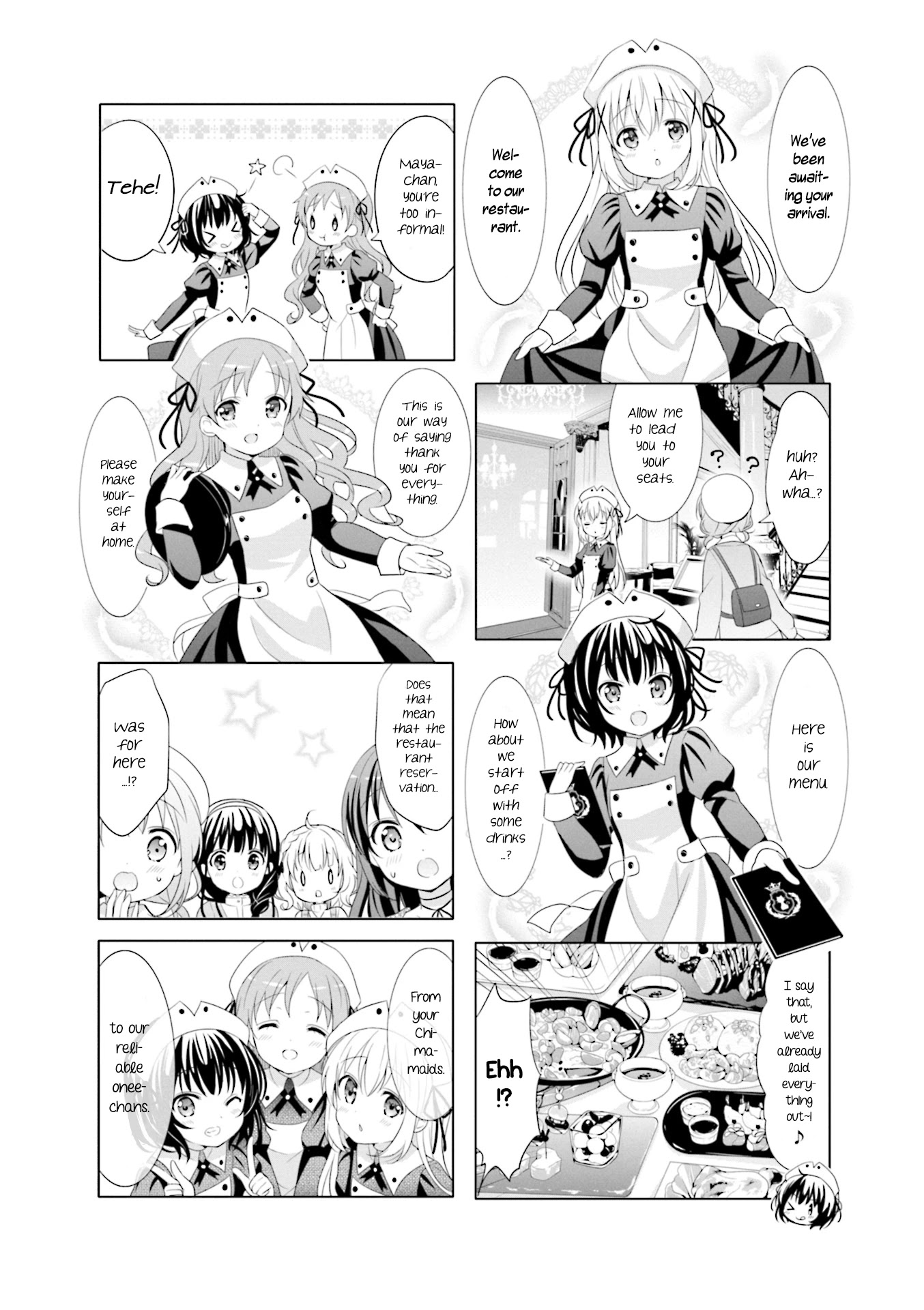 Gochuumon wa Usagi Desu ka? Chapter 8.13 page 6 - Vol.8 Chapter 13: The World has Become a Cafè