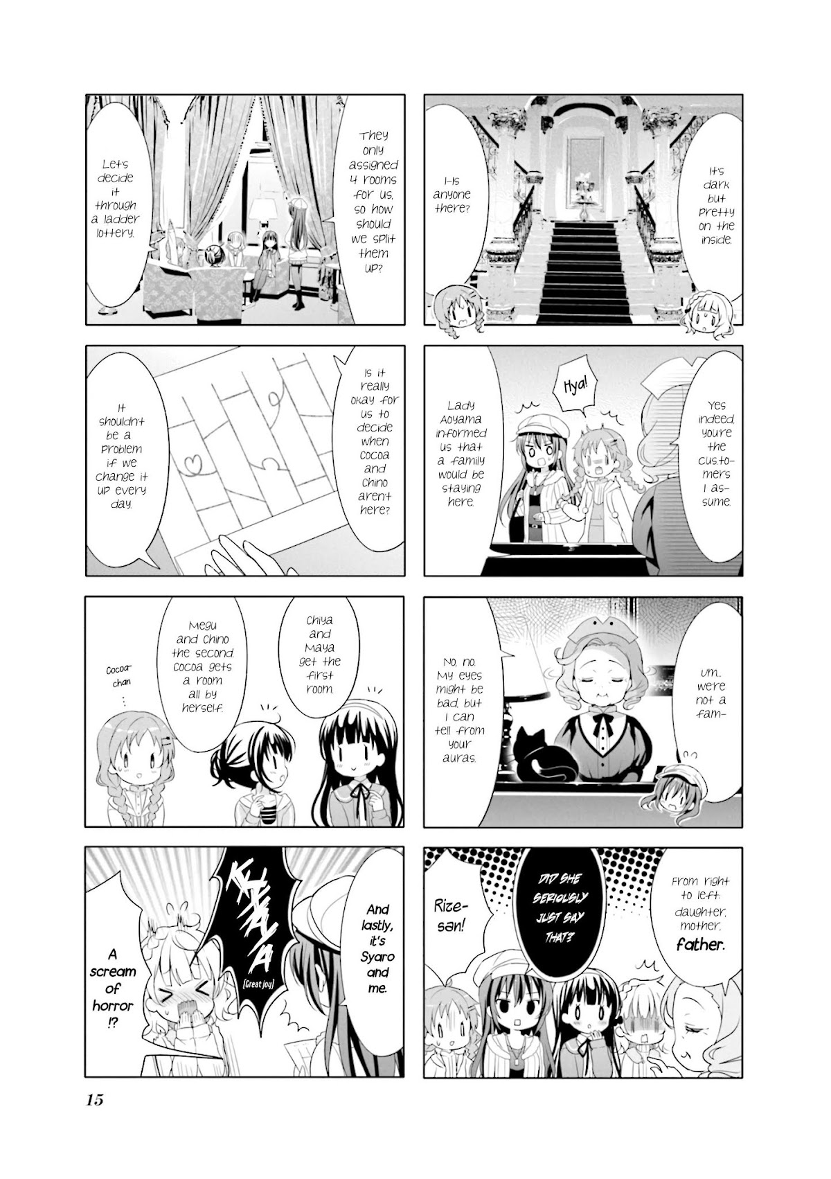Gochuumon wa Usagi Desu ka? Chapter 8.2 page 4 - Vol.8 Chapter 2: The Best Closed-Circle Situation Since the First Day
