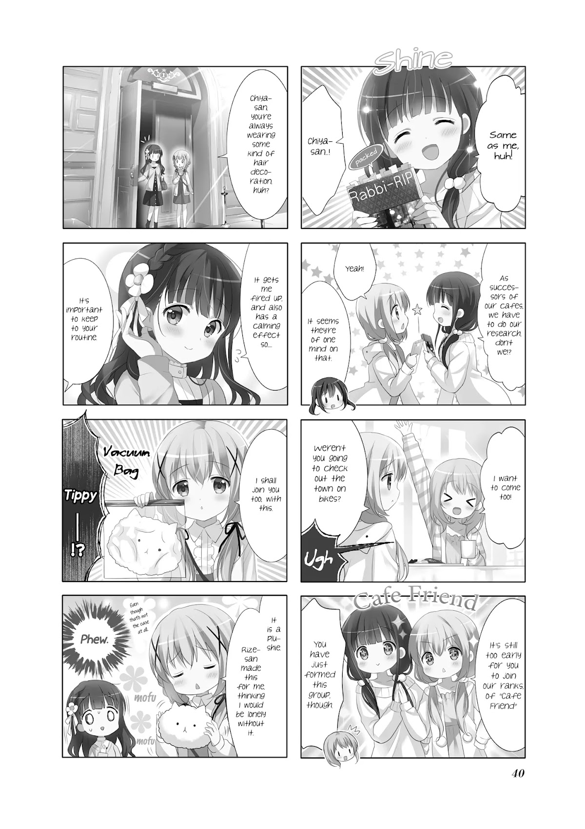 Gochuumon wa Usagi Desu ka? Chapter 8.5 page 2 - Vol.8 Chapter 5: Exciting, heart-pounding caffeine filled sleepless night
