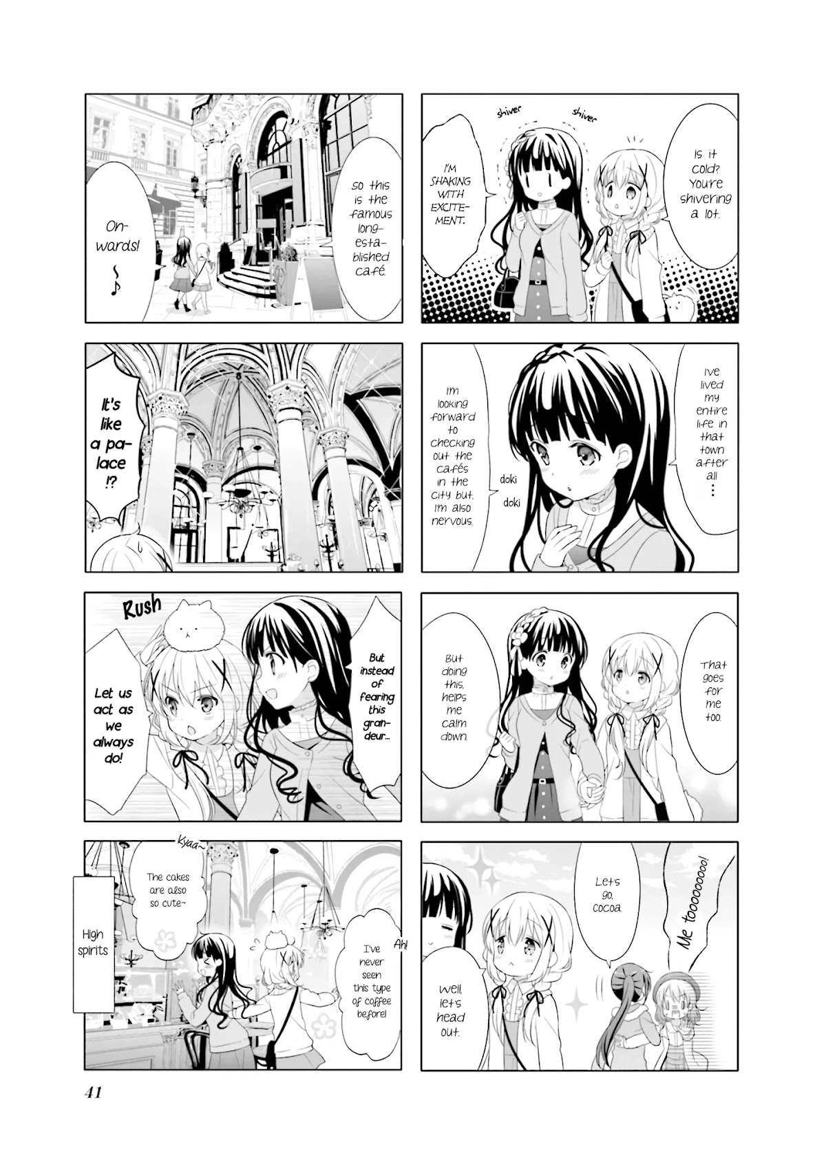 Gochuumon wa Usagi Desu ka? Chapter 8.5 page 3 - Vol.8 Chapter 5: Exciting, heart-pounding caffeine filled sleepless night