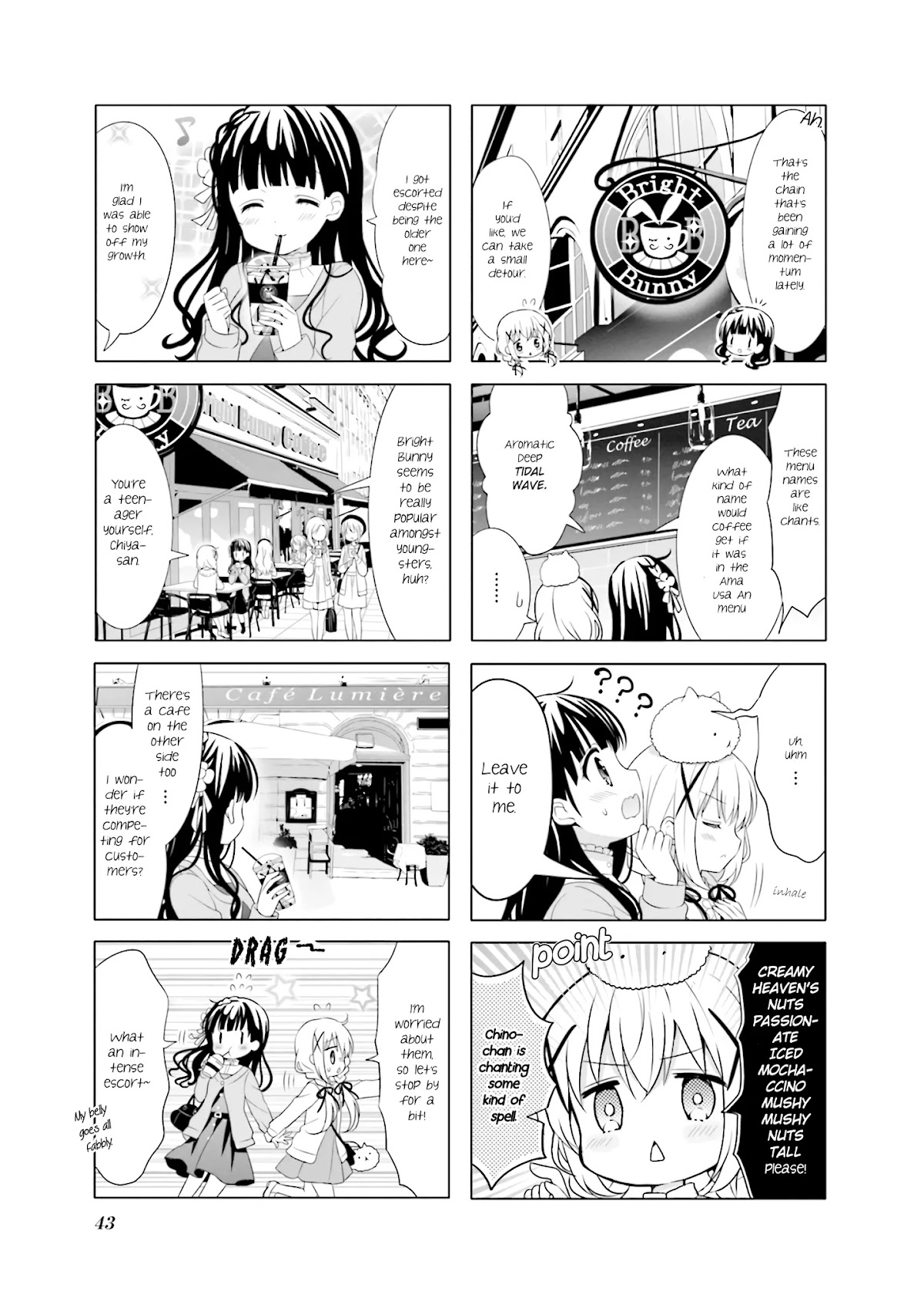 Gochuumon wa Usagi Desu ka? Chapter 8.5 page 5 - Vol.8 Chapter 5: Exciting, heart-pounding caffeine filled sleepless night
