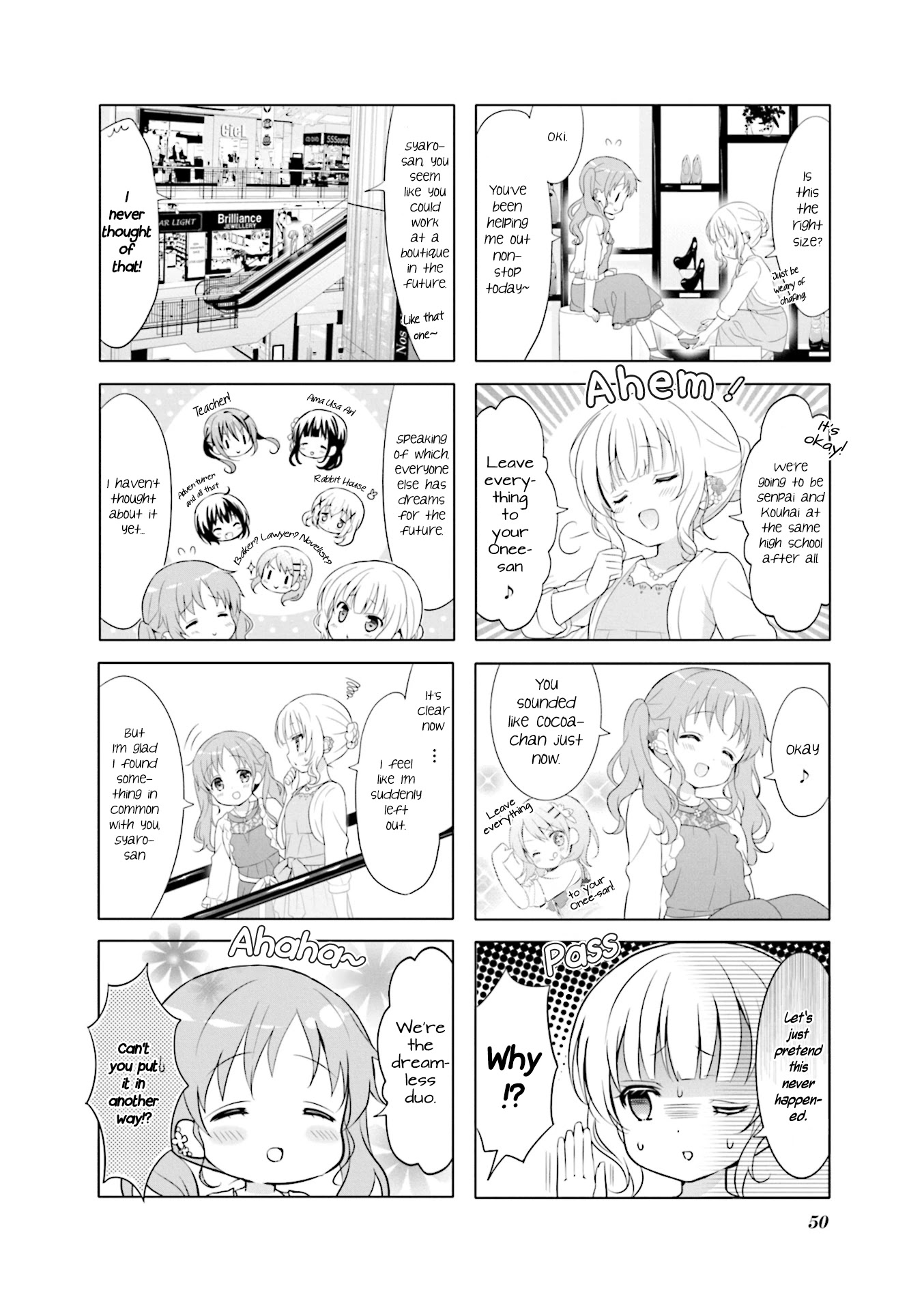 Gochuumon wa Usagi Desu ka? Chapter 8.6 page 4 - Vol.8 Chapter 6: Footstep Tarte Tatin