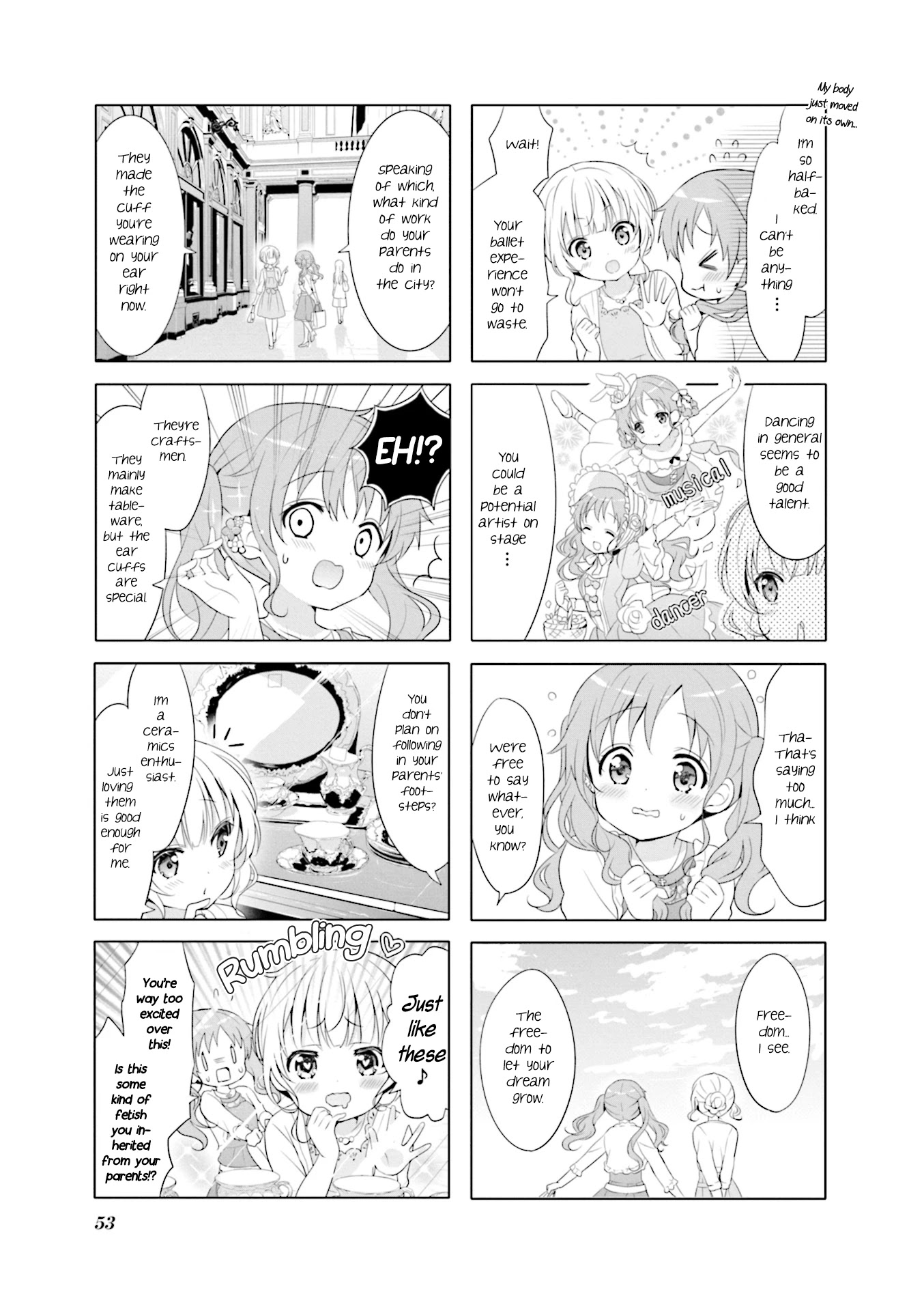 Gochuumon wa Usagi Desu ka? Chapter 8.6 page 7 - Vol.8 Chapter 6: Footstep Tarte Tatin