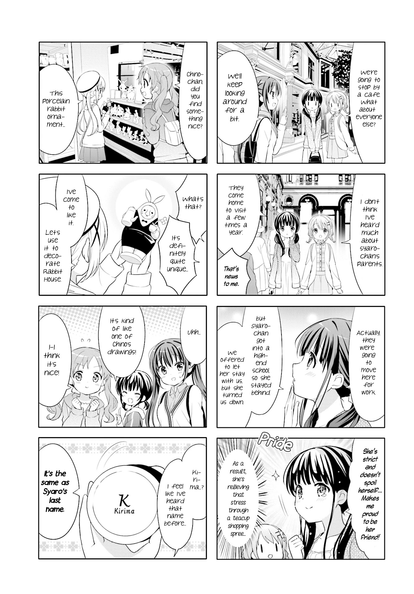 Gochuumon wa Usagi Desu ka? Chapter 8.8 page 3 - Vol.8 Chapter 8: This is my second home
