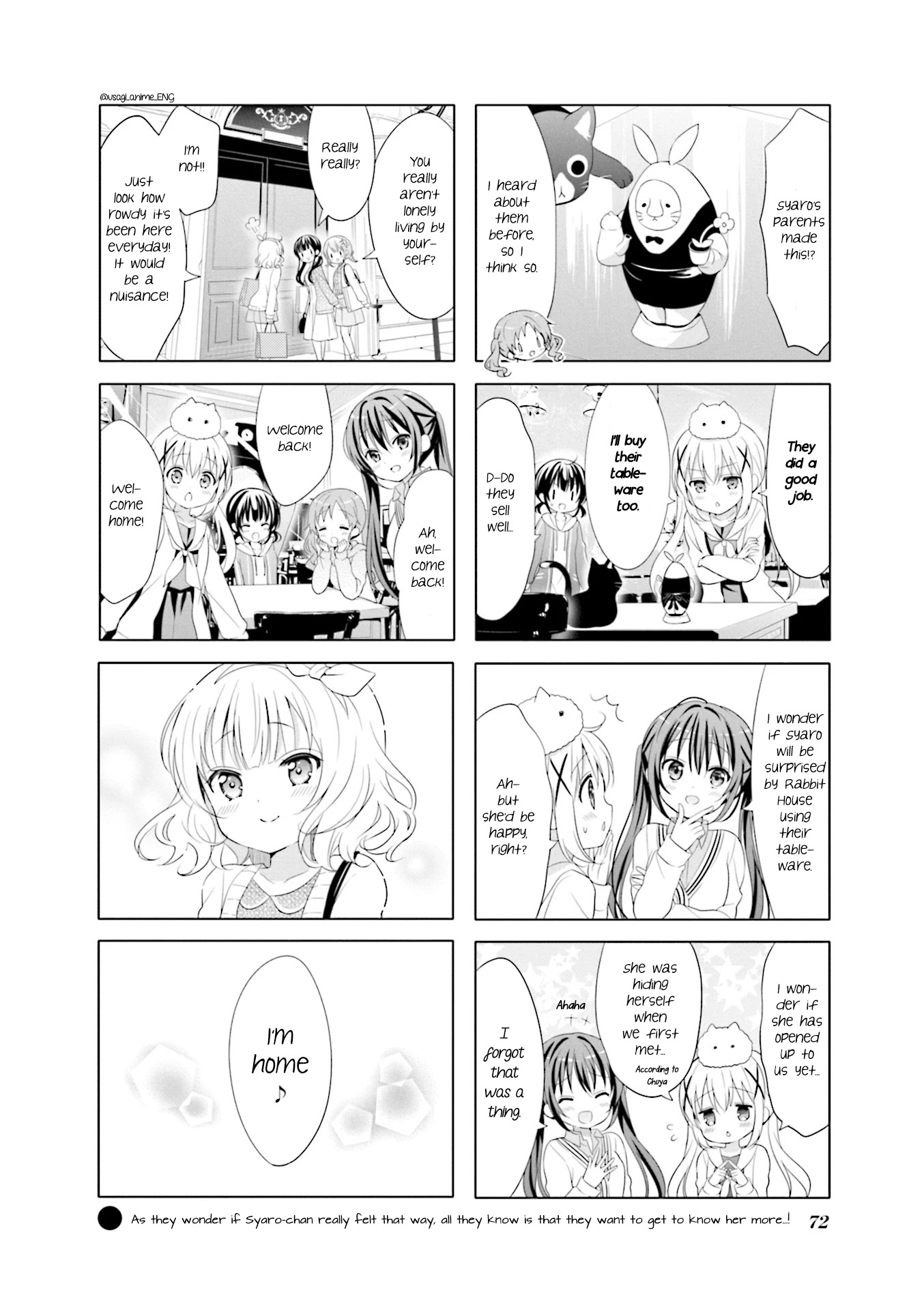 Gochuumon wa Usagi Desu ka? Chapter 8.8 page 8 - Vol.8 Chapter 8: This is my second home