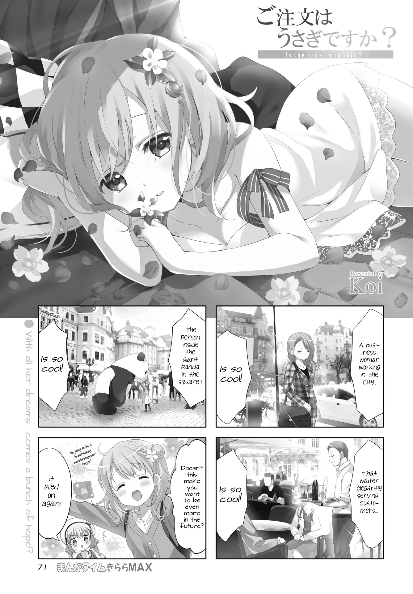 Gochuumon wa Usagi Desu ka? Chapter 8.9 page 1 - Vol.8 Chapter 9: Dear My Sister, My Answer With My Friends