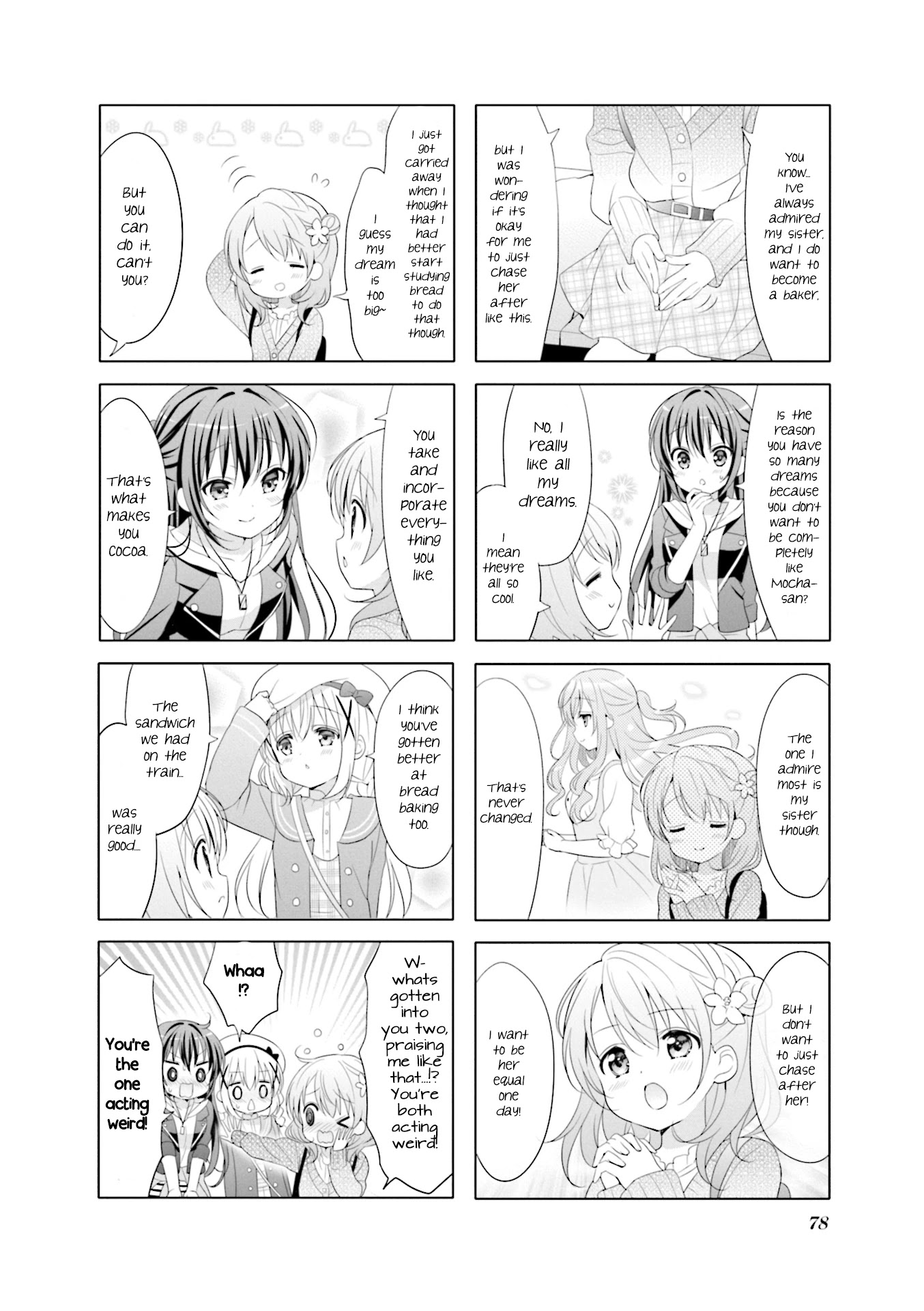 Gochuumon wa Usagi Desu ka? Chapter 8.9 page 6 - Vol.8 Chapter 9: Dear My Sister, My Answer With My Friends
