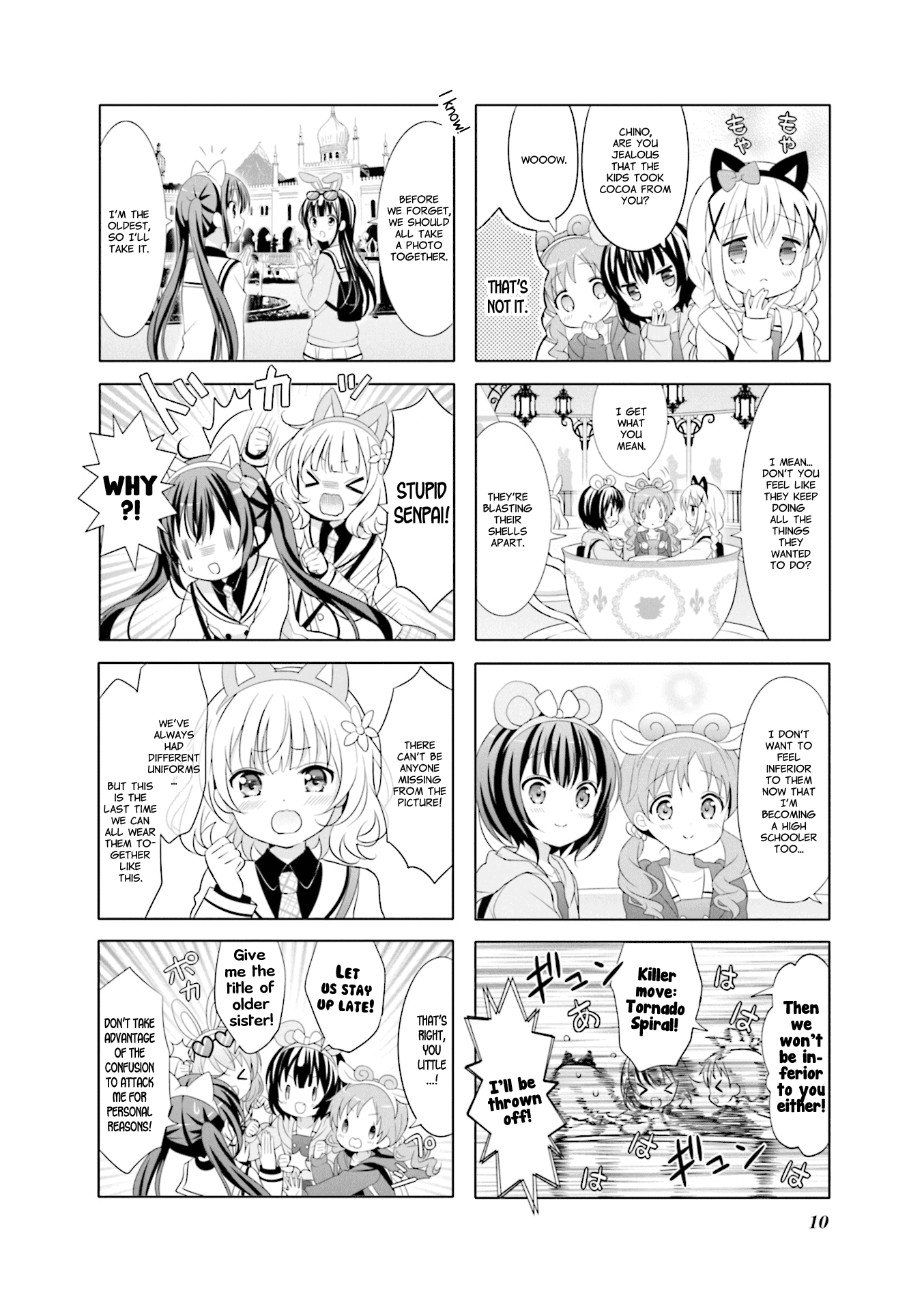 Gochuumon wa Usagi Desu ka? Chapter 9.1 page 10 - Vol.9 Chapter 1: Treasure Box Roller Coaster