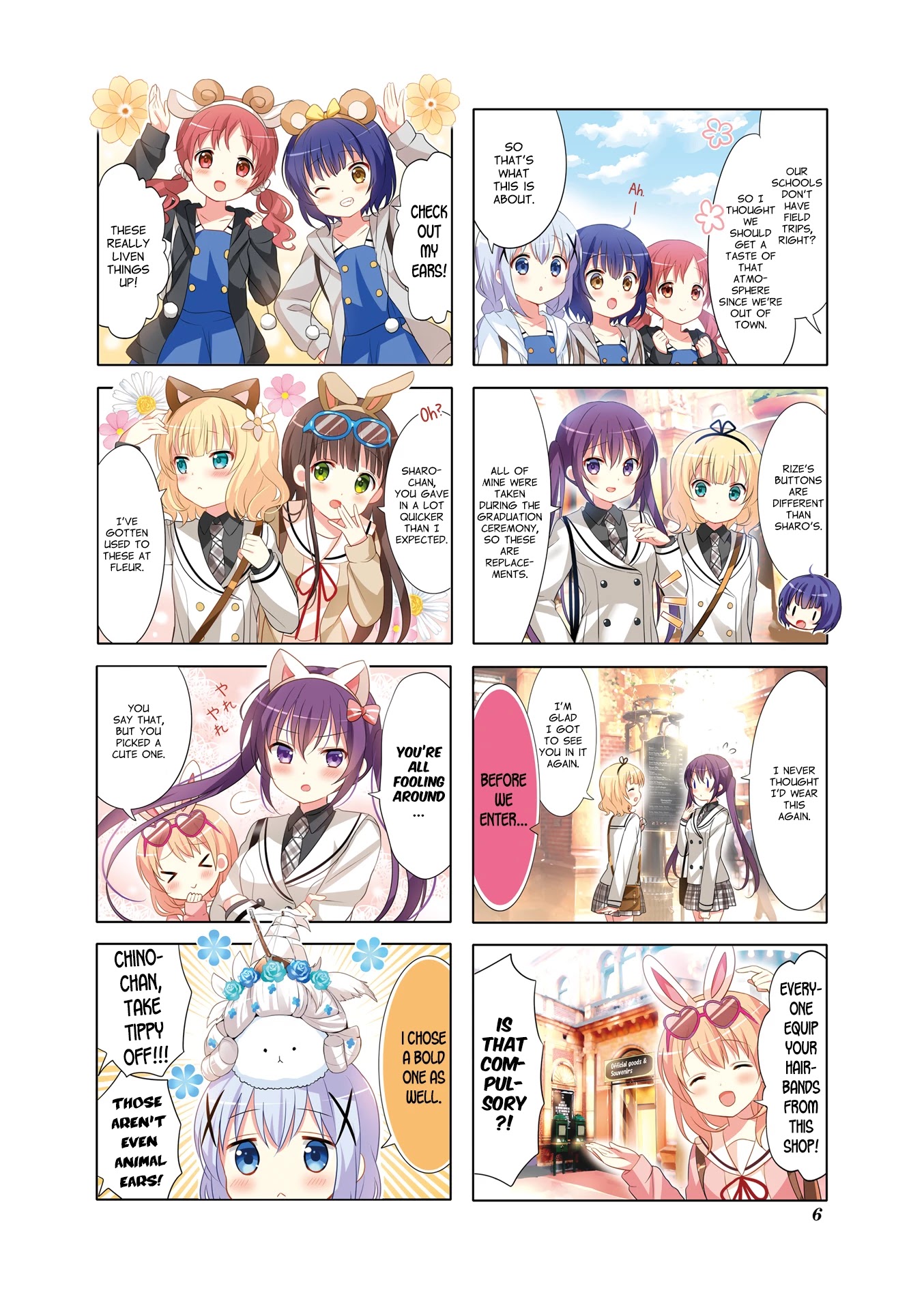 Gochuumon wa Usagi Desu ka? Chapter 9.1 page 6 - Vol.9 Chapter 1: Treasure Box Roller Coaster