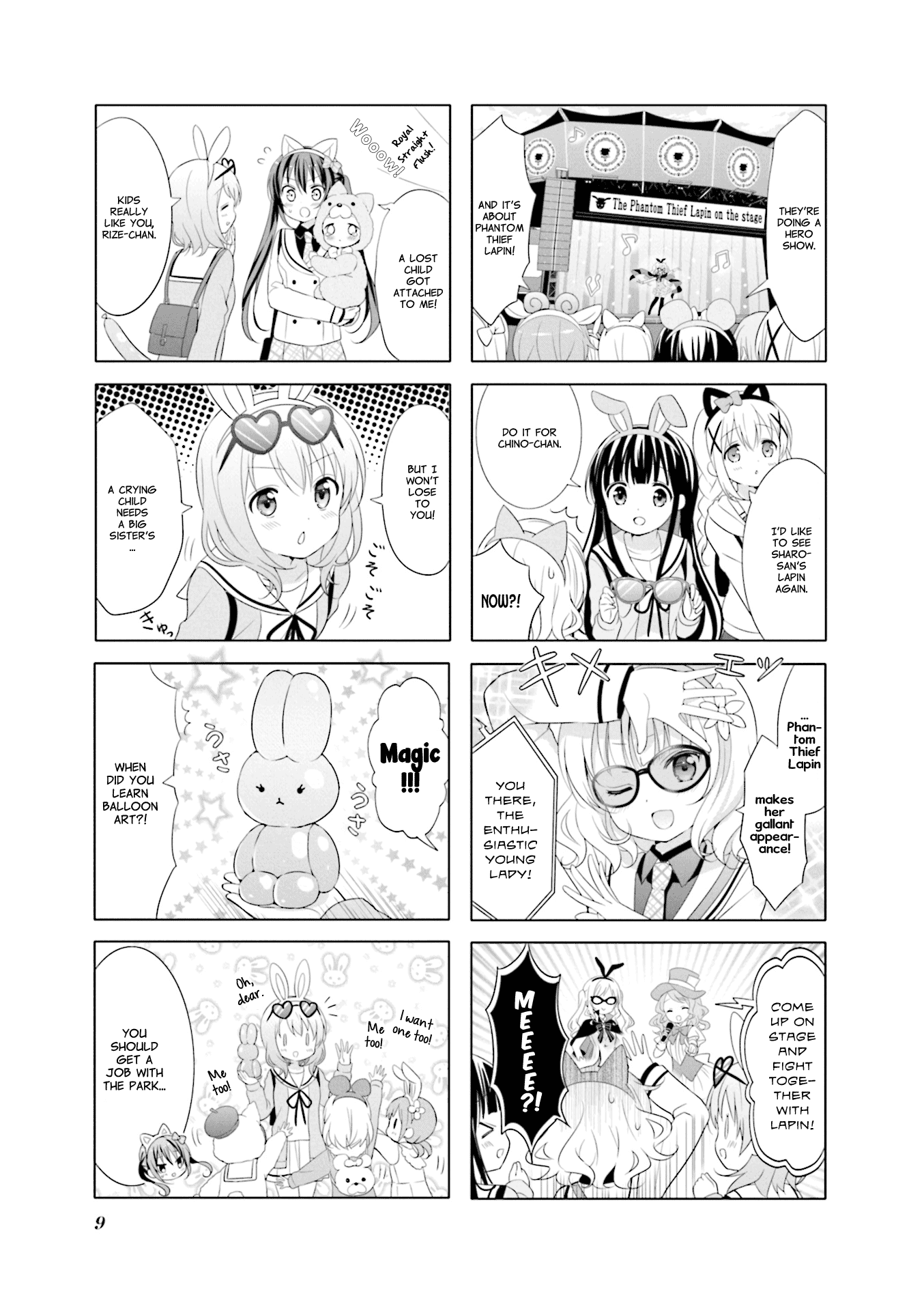 Gochuumon wa Usagi Desu ka? Chapter 9.1 page 9 - Vol.9 Chapter 1: Treasure Box Roller Coaster