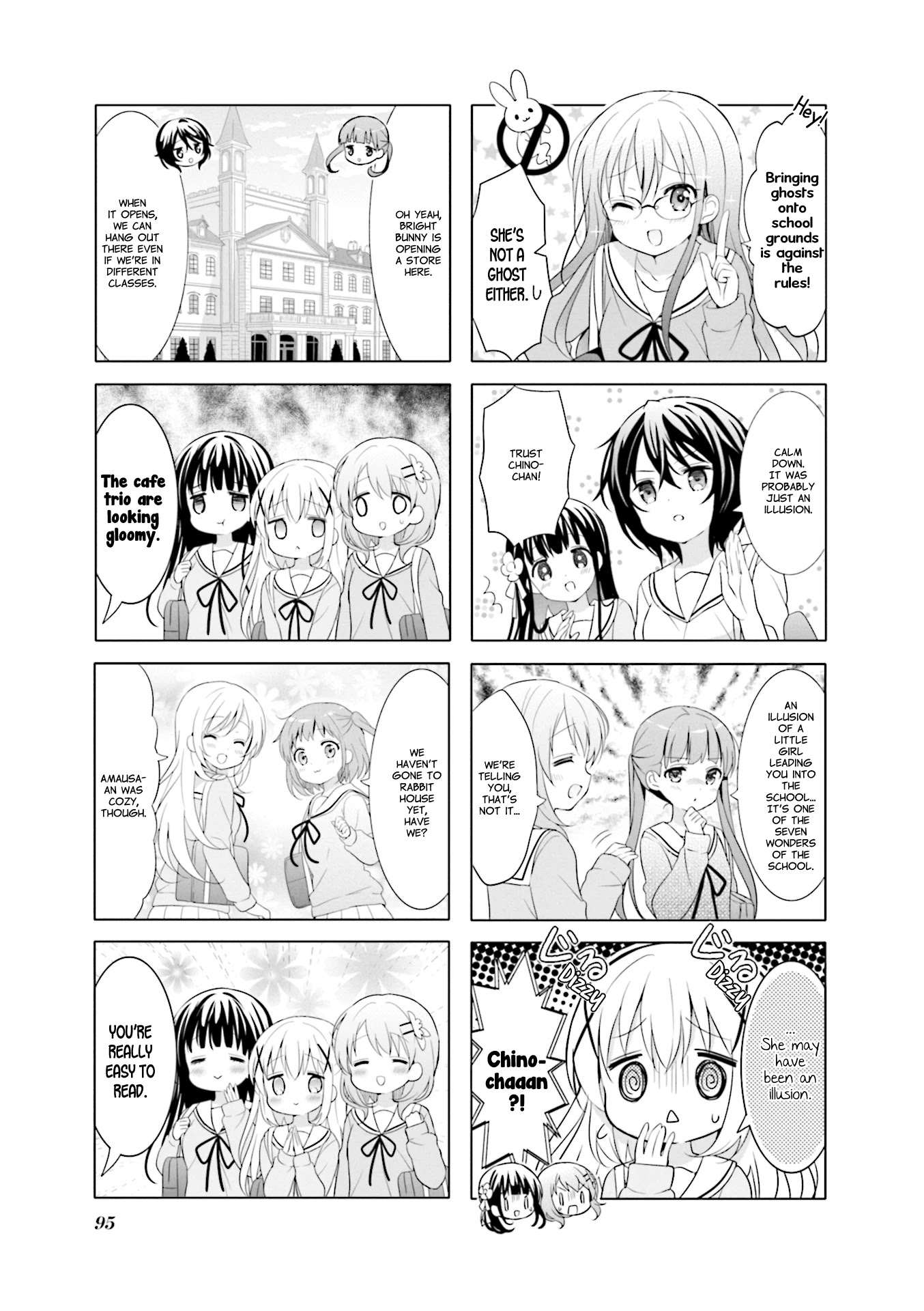 Gochuumon wa Usagi Desu ka? Chapter 9.11 page 3 - Vol.9 Chapter 11: Fuyu In Wondertown