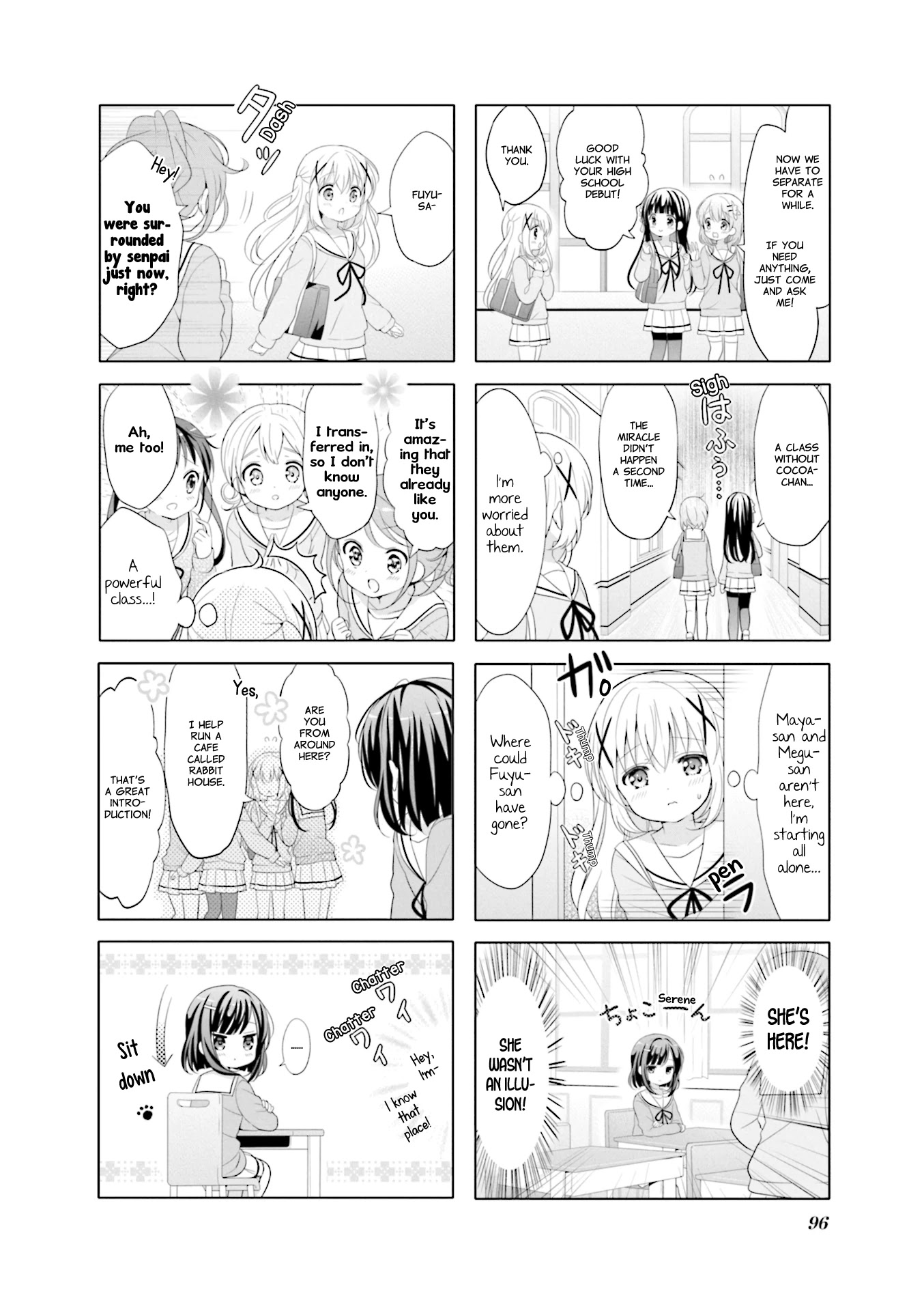 Gochuumon wa Usagi Desu ka? Chapter 9.11 page 4 - Vol.9 Chapter 11: Fuyu In Wondertown
