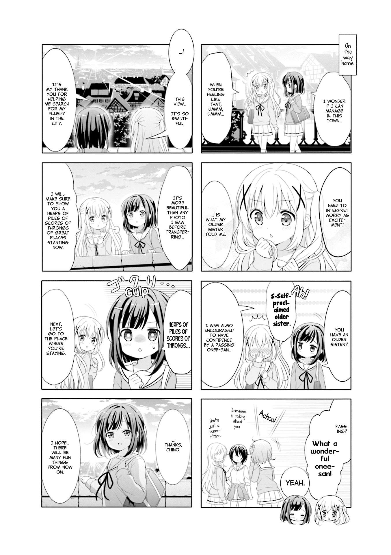 Gochuumon wa Usagi Desu ka? Chapter 9.11 page 6 - Vol.9 Chapter 11: Fuyu In Wondertown