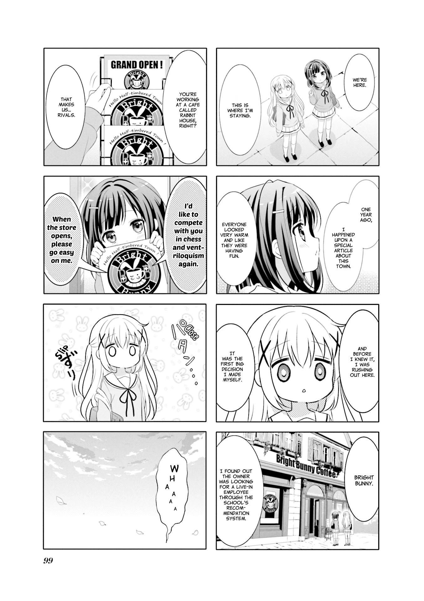 Gochuumon wa Usagi Desu ka? Chapter 9.11 page 7 - Vol.9 Chapter 11: Fuyu In Wondertown