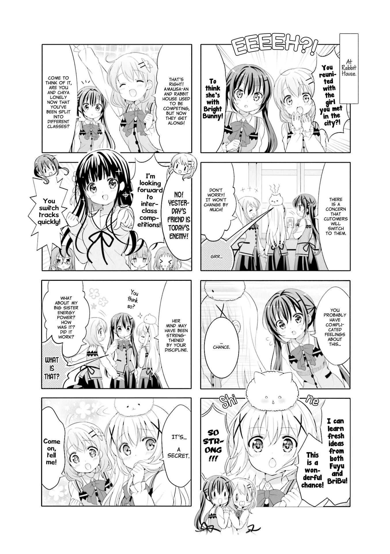 Gochuumon wa Usagi Desu ka? Chapter 9.11 page 8 - Vol.9 Chapter 11: Fuyu In Wondertown