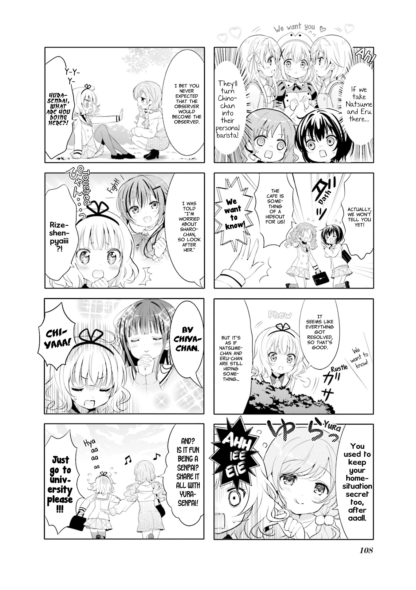 Gochuumon wa Usagi Desu ka? Chapter 9.12 page 8 - Vol.9 Chapter 12: I'll Turn Everything in the World Into EXP For You