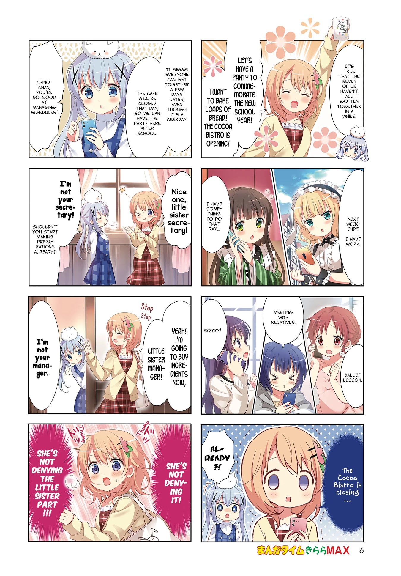 Gochuumon wa Usagi Desu ka? Chapter 9.13 page 2 - Vol.9 Chapter 13: Pan-paka-pan Bread Party!