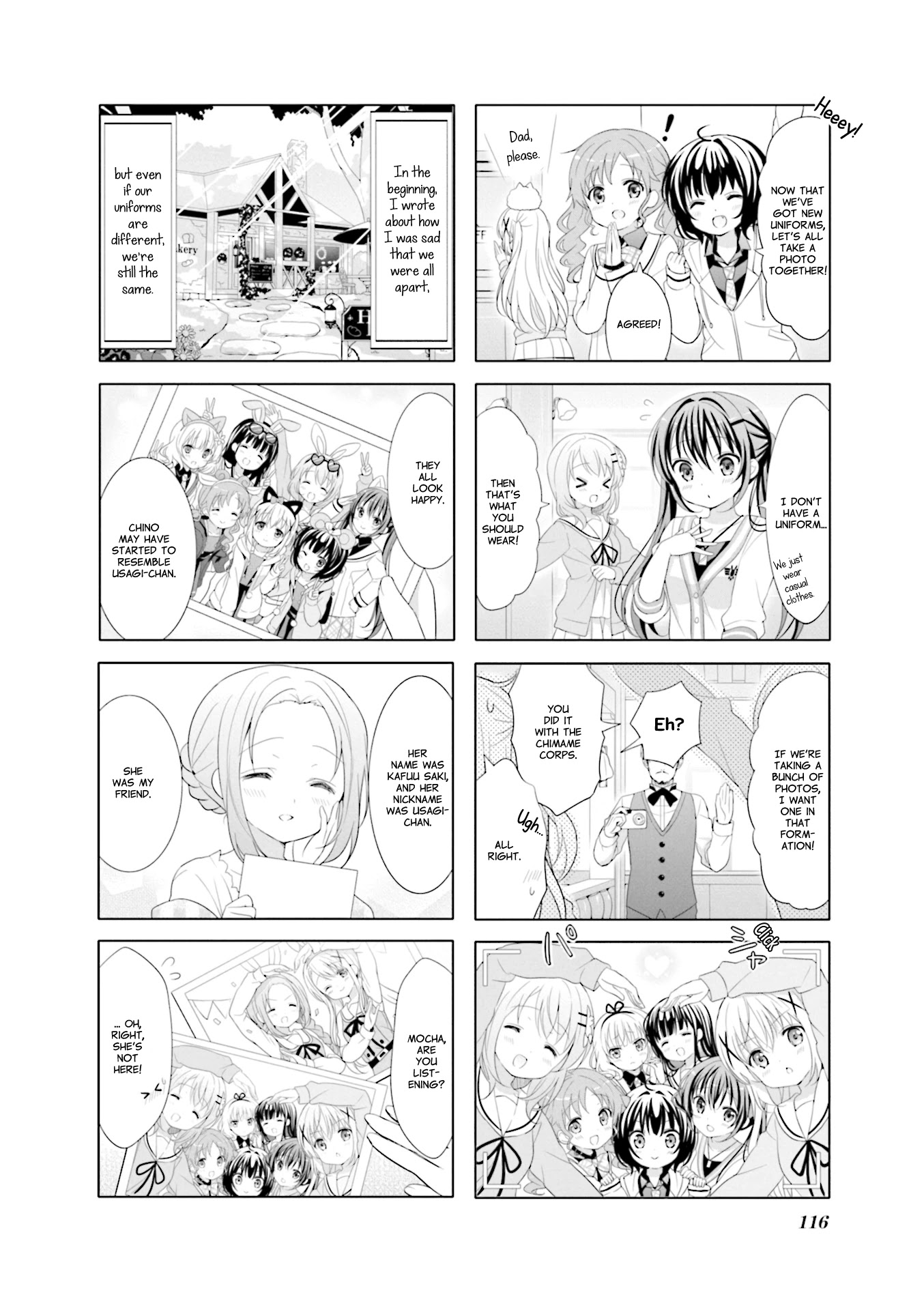 Gochuumon wa Usagi Desu ka? Chapter 9.13 page 8 - Vol.9 Chapter 13: Pan-paka-pan Bread Party!