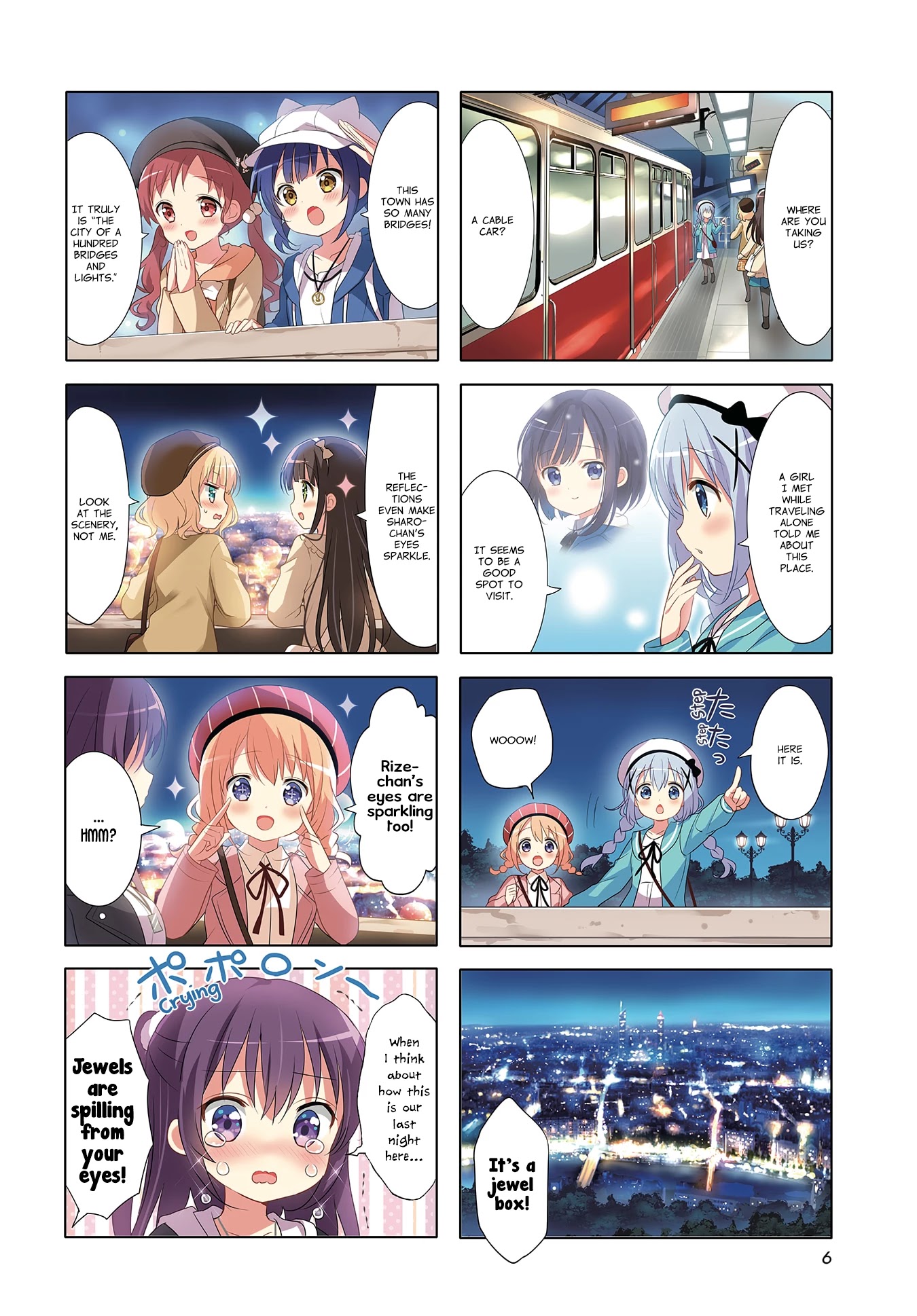 Gochuumon wa Usagi Desu ka? Chapter 9.4 page 2 - Vol.9 Chapter 4: For the Final Night, Let's Empty our Eyes' Jewel Boxes