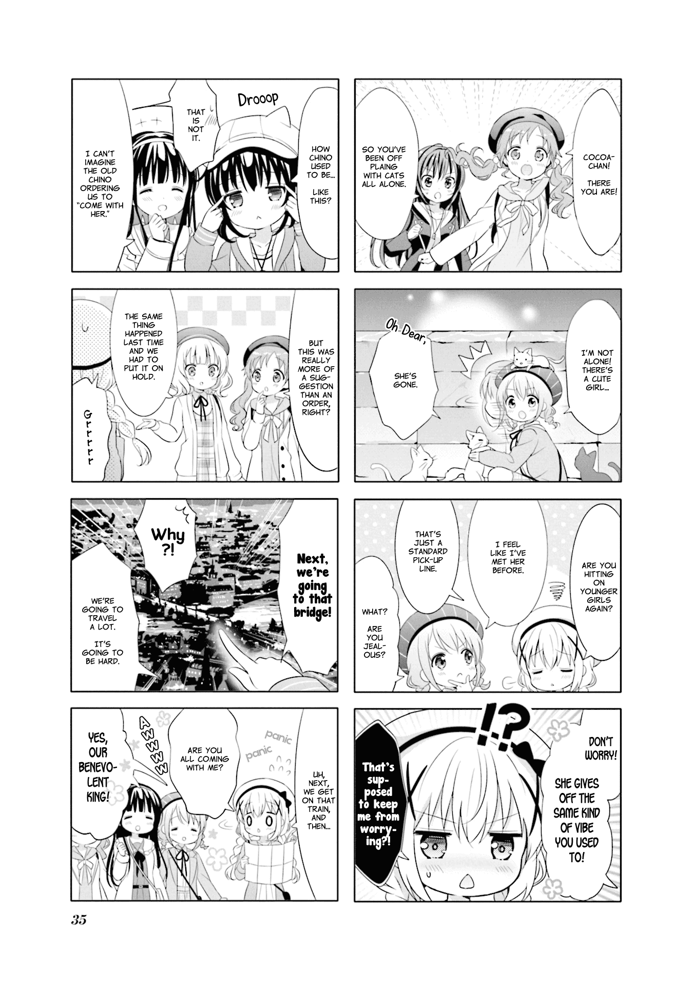 Gochuumon wa Usagi Desu ka? Chapter 9.4 page 5 - Vol.9 Chapter 4: For the Final Night, Let's Empty our Eyes' Jewel Boxes