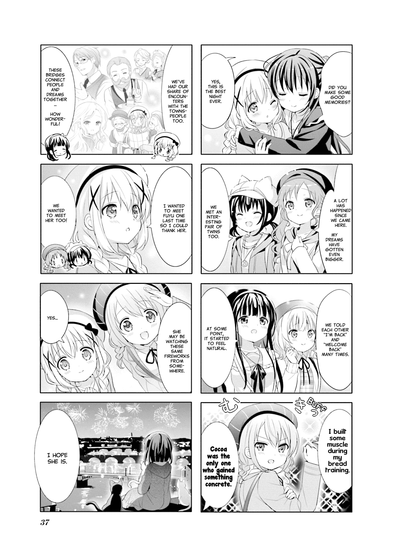 Gochuumon wa Usagi Desu ka? Chapter 9.4 page 7 - Vol.9 Chapter 4: For the Final Night, Let's Empty our Eyes' Jewel Boxes