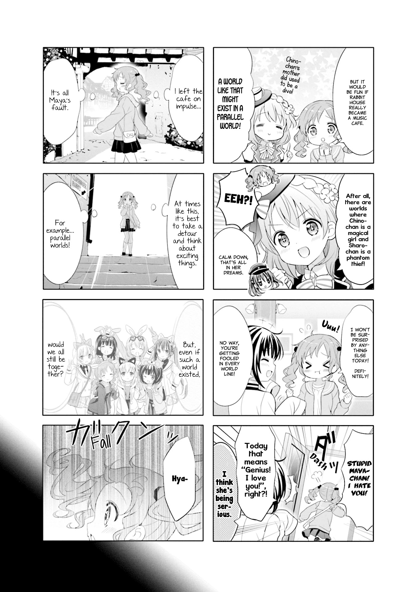 Gochuumon wa Usagi Desu ka? Chapter 9.8 page 3 - Vol.9 Chapter 8: CLOCKWORK RABBIT