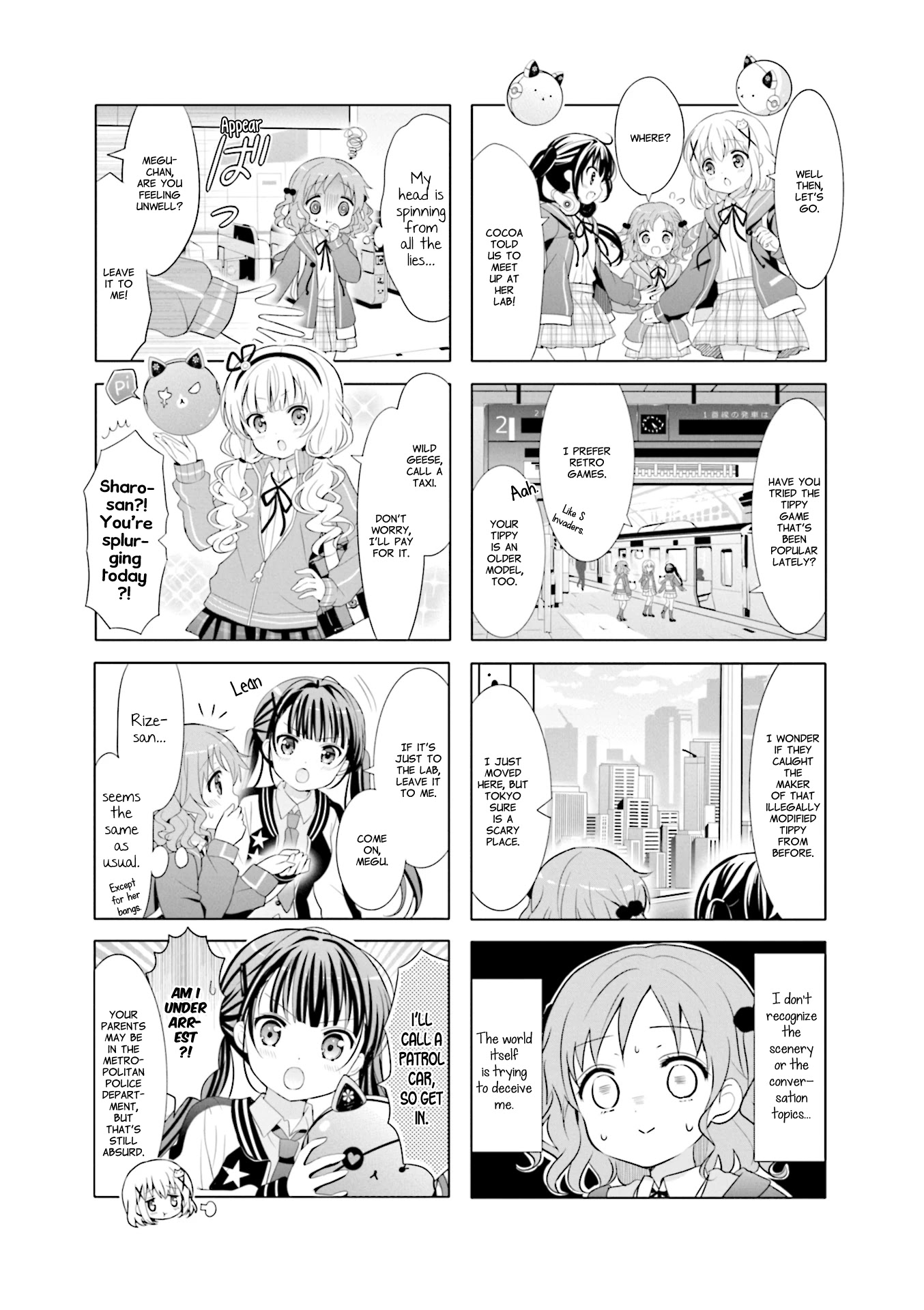 Gochuumon wa Usagi Desu ka? Chapter 9.8 page 5 - Vol.9 Chapter 8: CLOCKWORK RABBIT