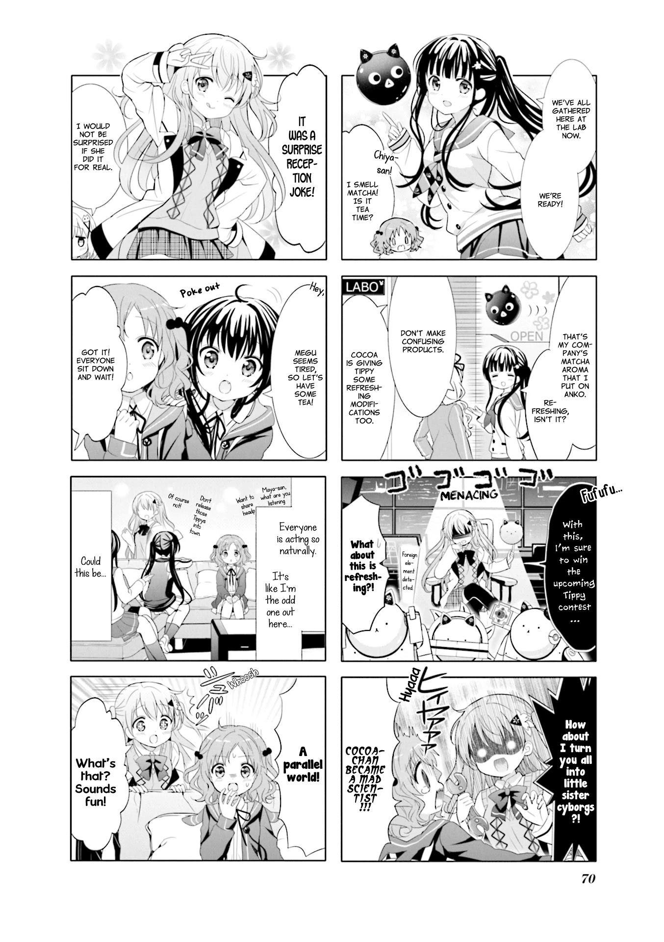 Gochuumon wa Usagi Desu ka? Chapter 9.8 page 6 - Vol.9 Chapter 8: CLOCKWORK RABBIT