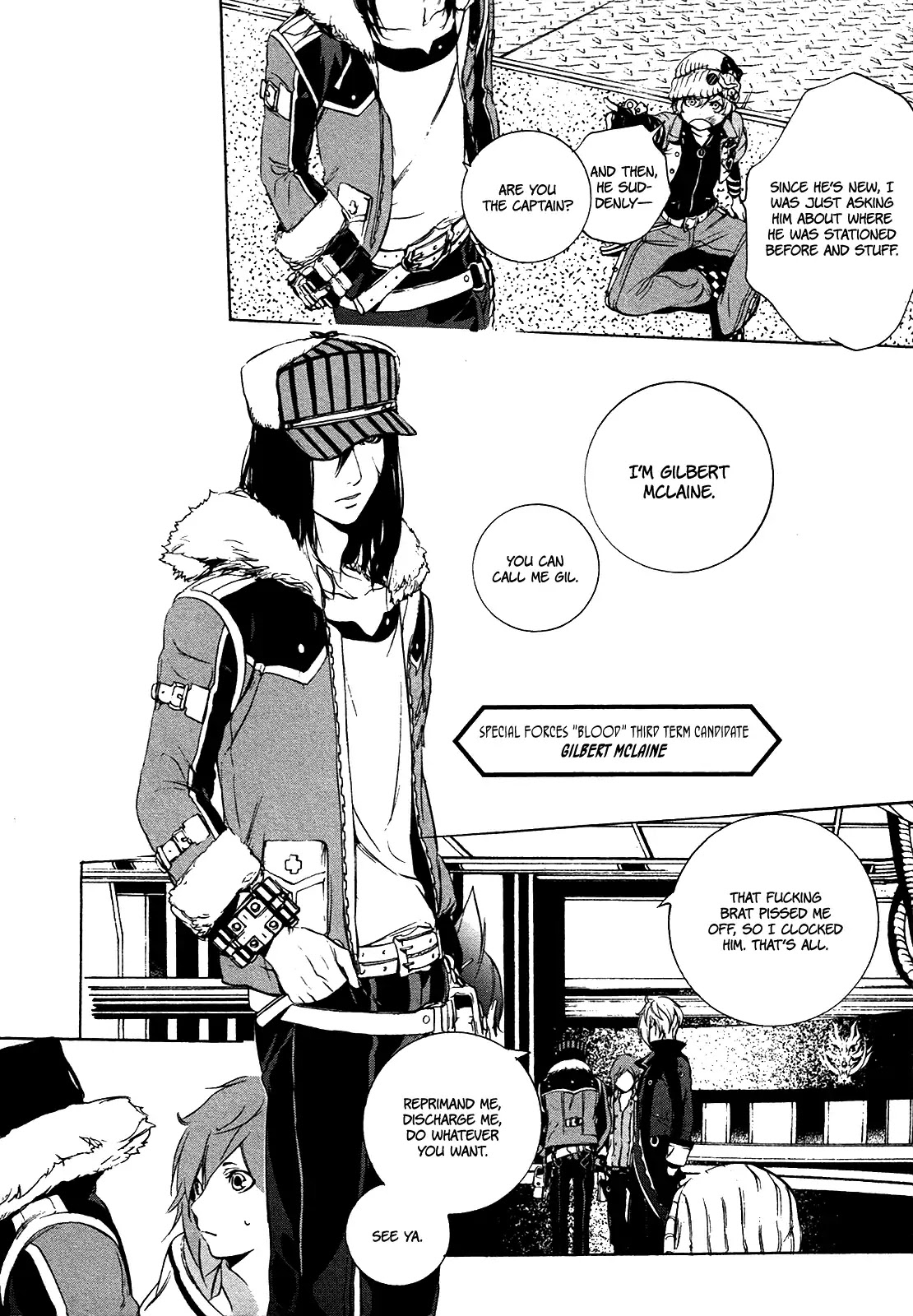 God Eater 2 Chapter 2 page 3 - Chapter 2: Vol.1 Story 2: Gilbert Mclaine