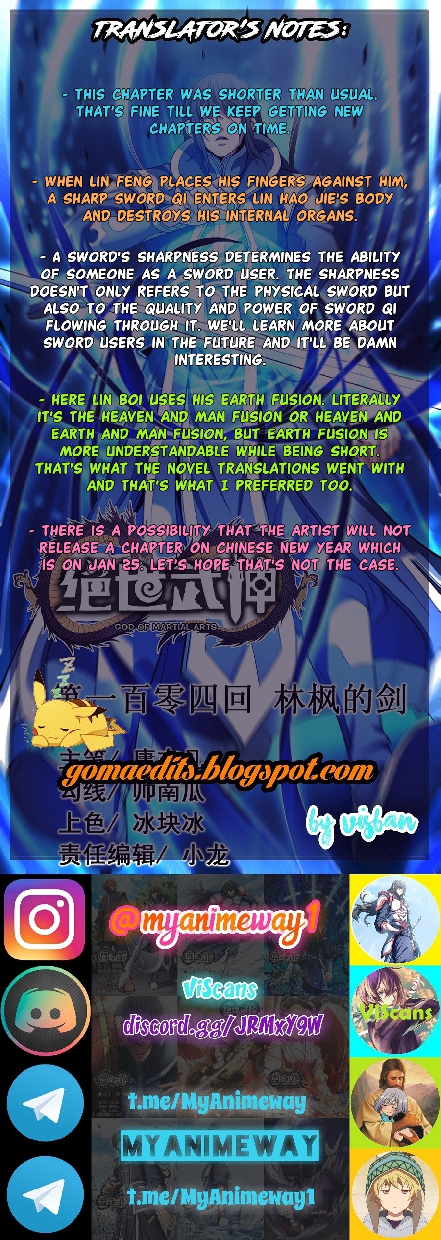 God of Martial Arts Chapter 104.1 page 15 - Chapter 104.1: Lin Feng's Sword(1)