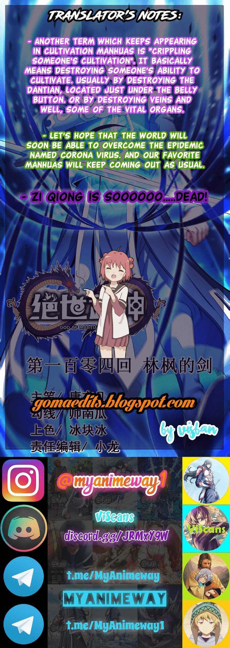 God of Martial Arts Chapter 104.2 page 22 - Chapter 104.2: Lin Feng's Sword(2)