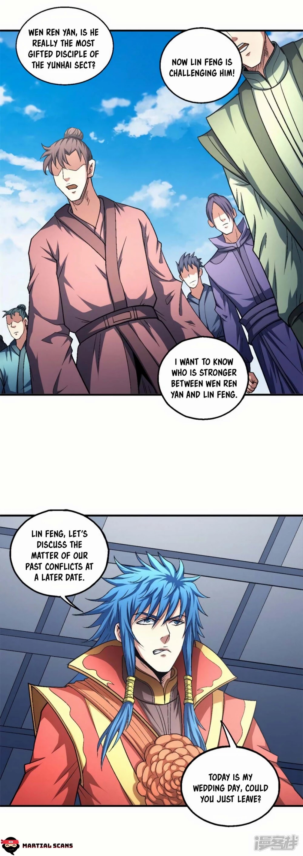 God of Martial Arts Chapter 136.3 page 4 - Chapter 136.3: Provoking Everyone!