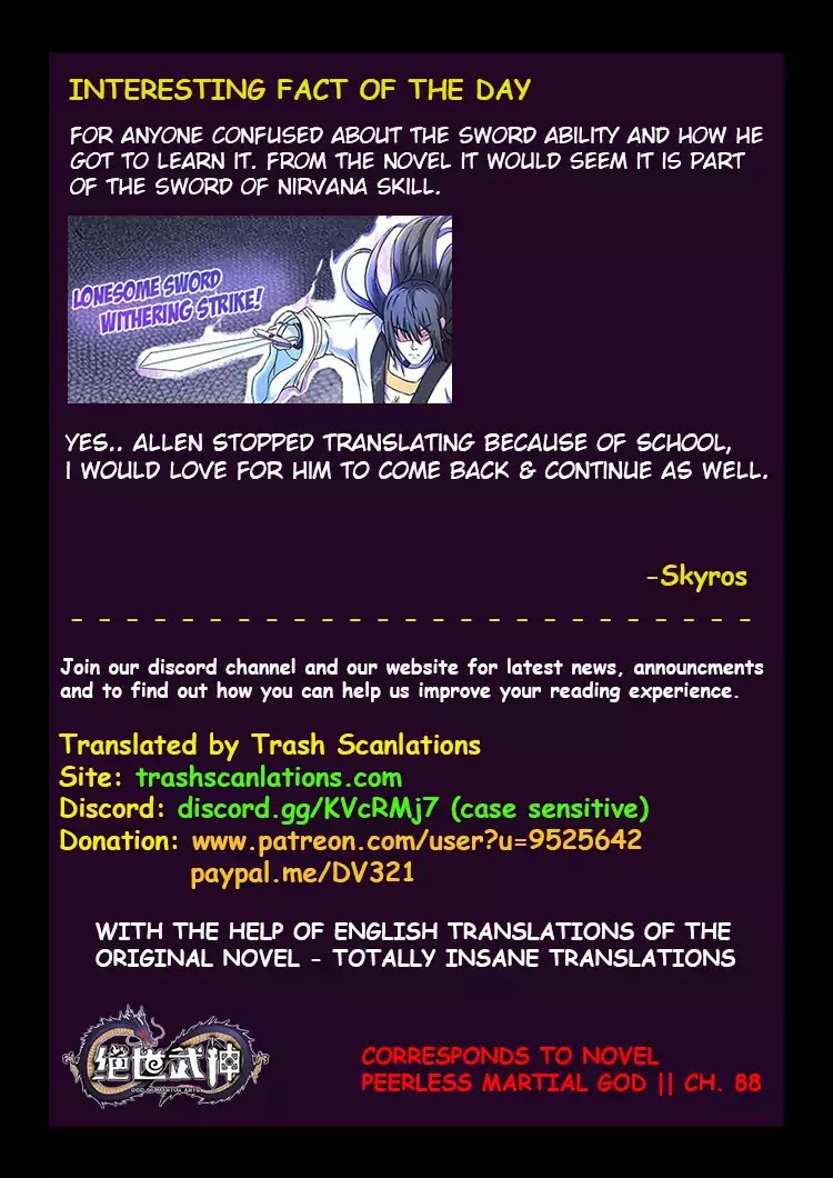 God of Martial Arts Chapter 45.3 page 11 - Chapter 45.3: The Lonesome Sword 3