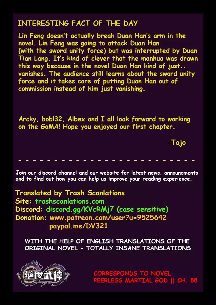 God of Martial Arts Chapter 46.1 page 11 - Chapter 46.1: The End 1