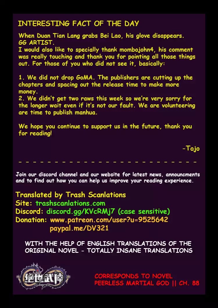 God of Martial Arts Chapter 46.2 page 11 - Chapter 46.2: The End 2
