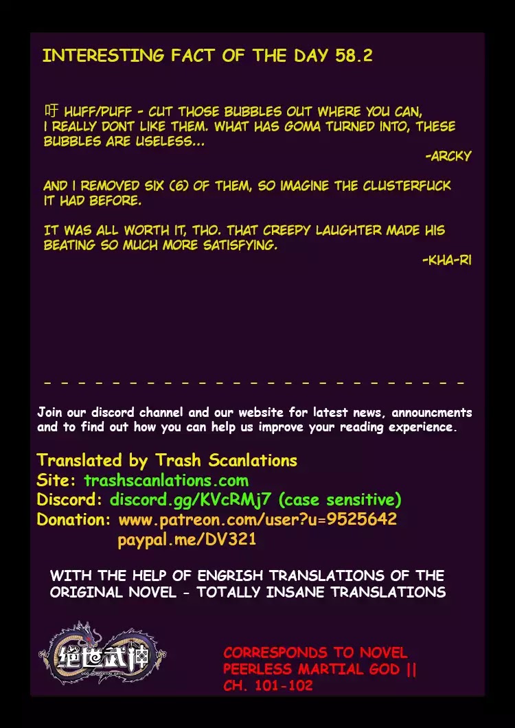 God of Martial Arts Chapter 59.2 page 10 - Chapter 59.2: The Doors of Sealing 2