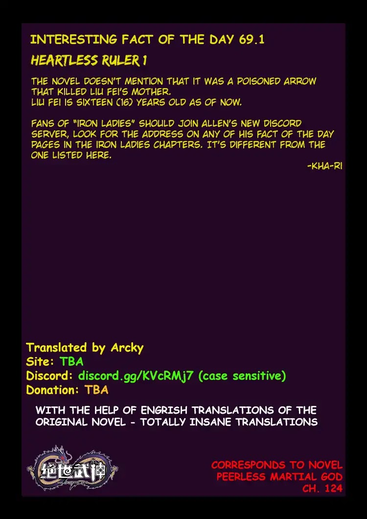 God of Martial Arts Chapter 69.1 page 10 - Chapter 69.1: Heartless Ruler