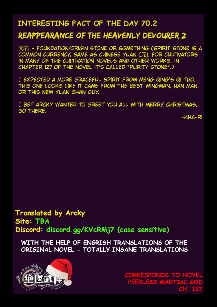 God of Martial Arts Chapter 70.2 page 9 - Chapter 70.2: Reappearance of the Heavenly Devourer(2)