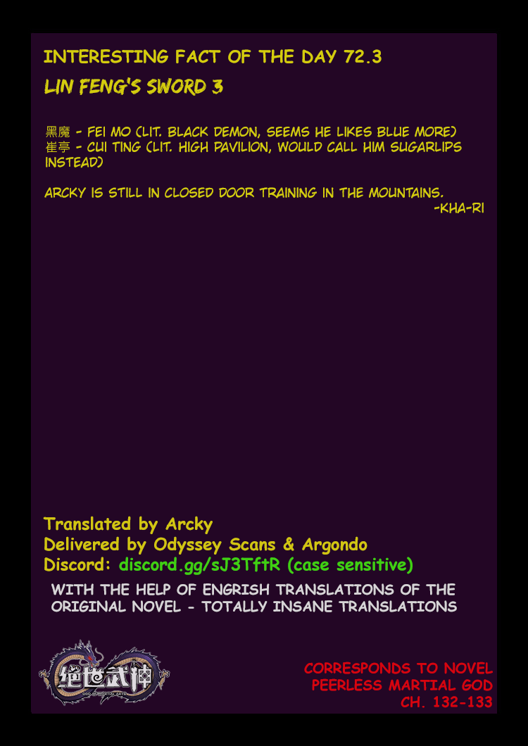 God of Martial Arts Chapter 72.3 page 9 - Chapter 72.3: Lin Feng's Sword (3)