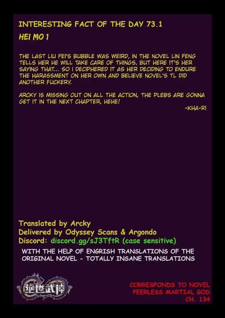God of Martial Arts Chapter 73.1 page 10 - Chapter 73.1: Hei Mo