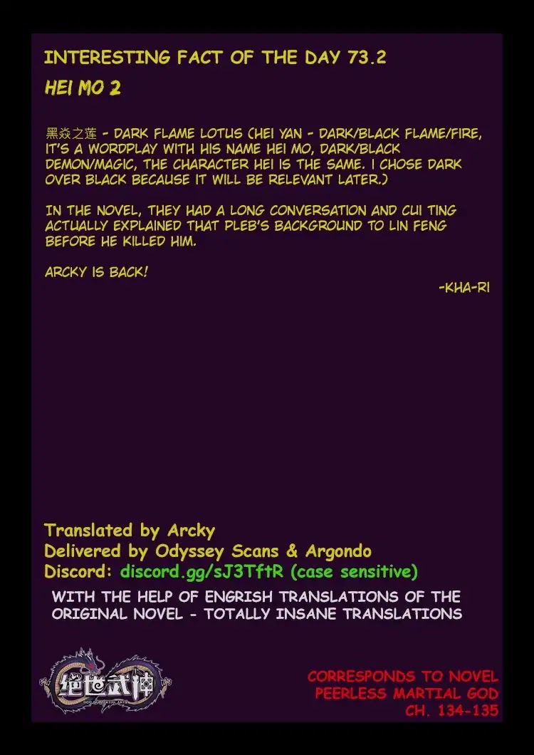 God of Martial Arts Chapter 73.2 page 9 - Chapter 73.2: Hei Mo (2)